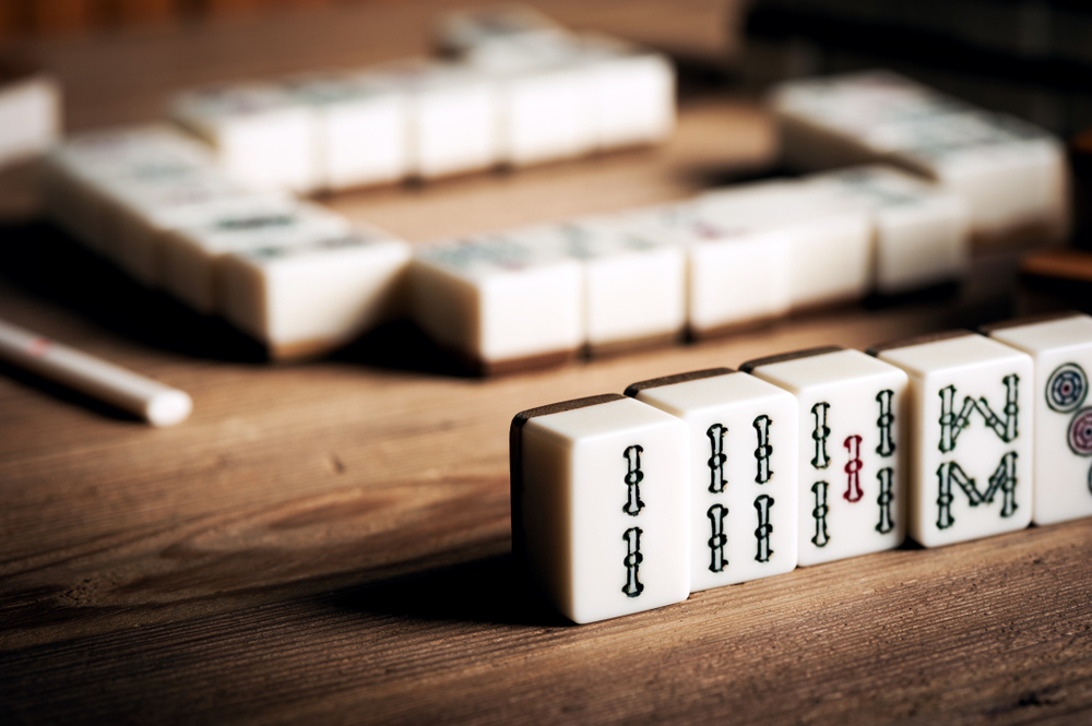 Chinese tile game mahjong