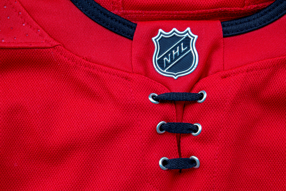 NHL logo on shirt