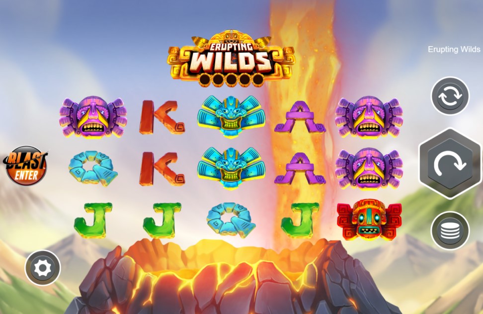 Erupting Wilds slot reels by Live 5 Gaming