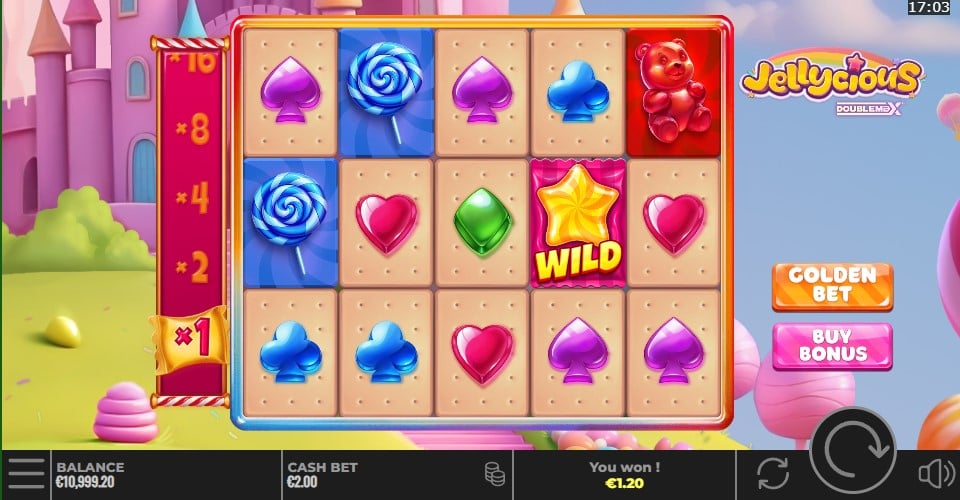 Jellyicious DoubleMax slot reels by Yggdrasil Gaming